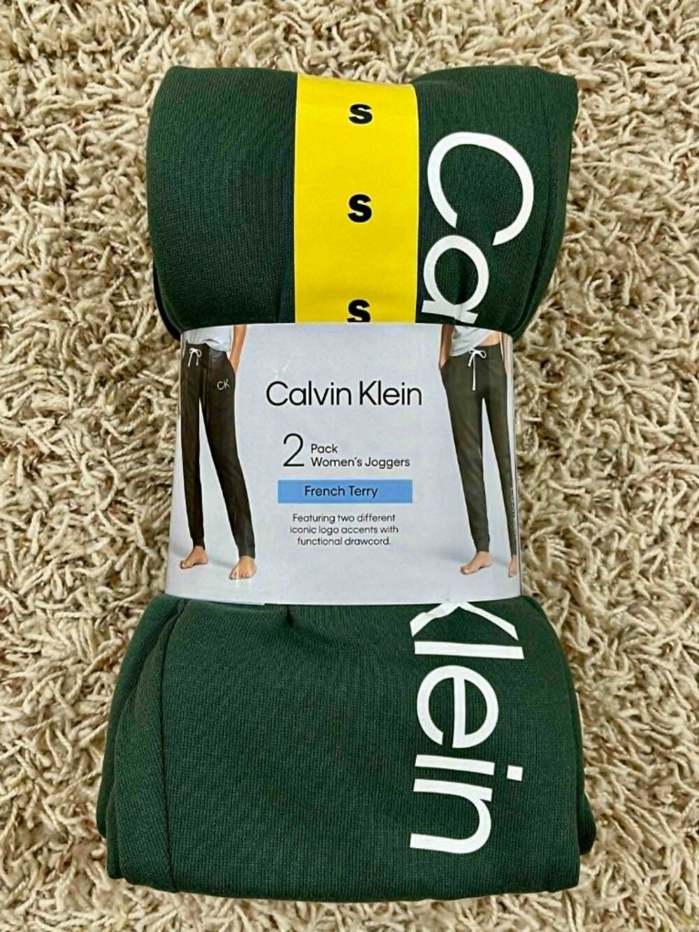 Calvin Klein Women's Joggers Pants 2-Pack, Size Small (New)
